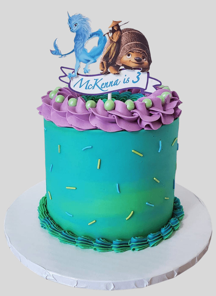 Cute Raya and the Last Dragon Cake