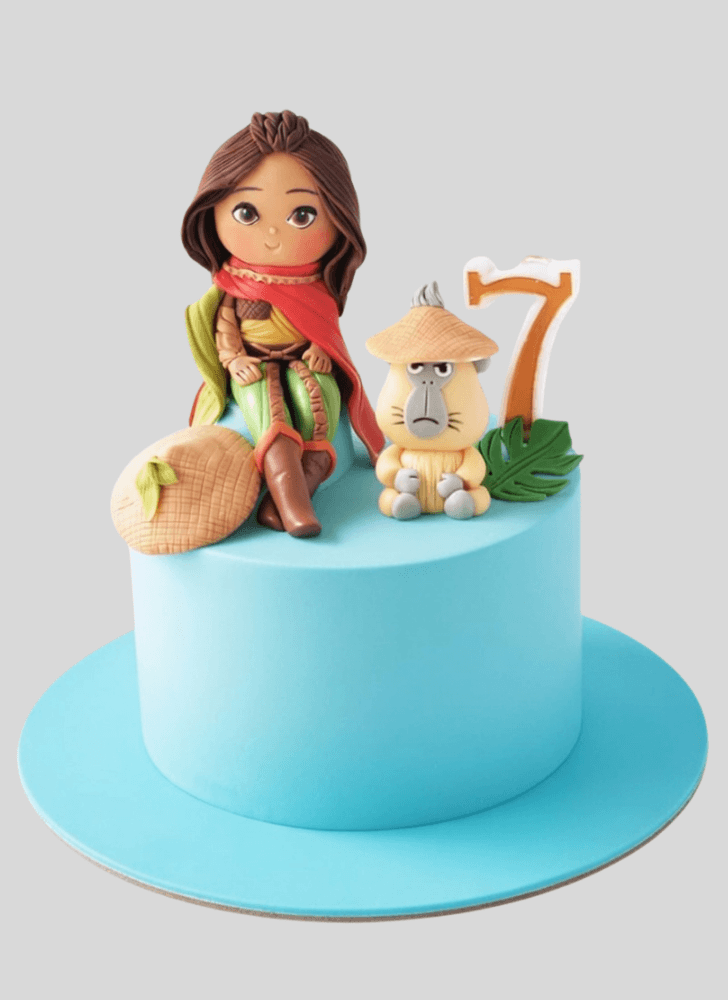 Dazzling Raya and the Last Dragon Cake