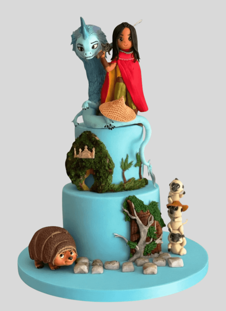 Elegant Raya and the Last Dragon Cake