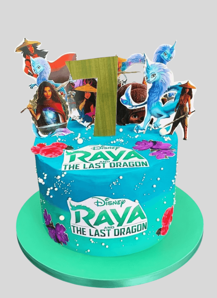 Fascinating Raya and the Last Dragon Cake