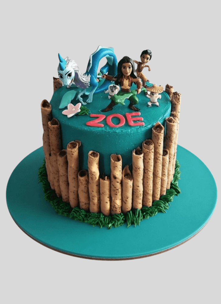 Handsome Raya and the Last Dragon Cake