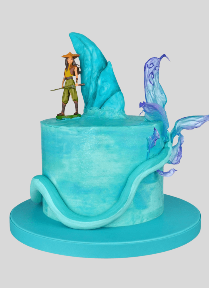 Inviting Raya and the Last Dragon Cake