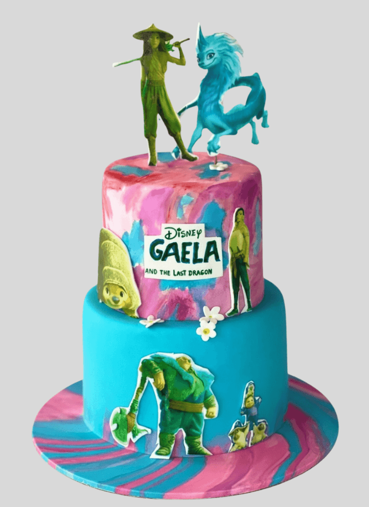 Stunning Raya and the Last Dragon Cake