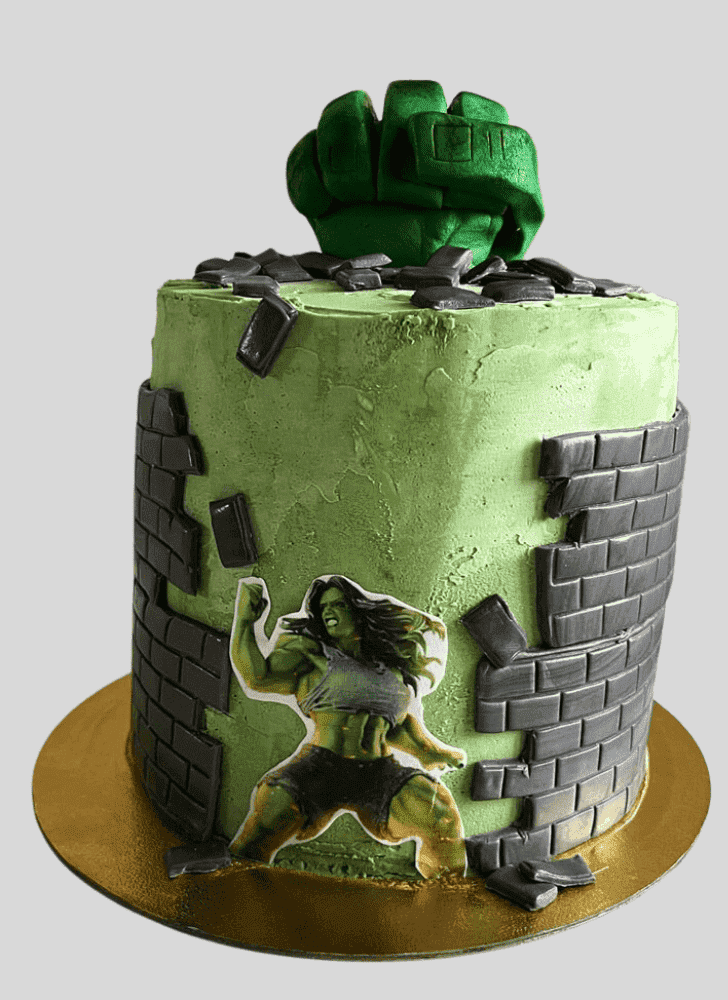 Admirable She-Hulk Cake Design