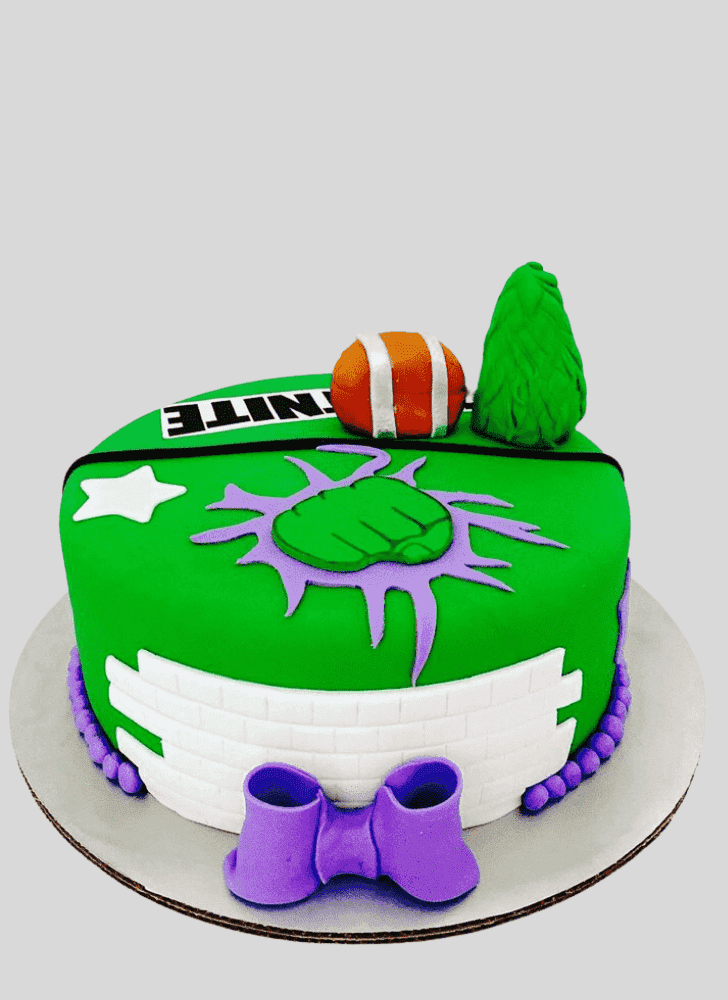 Appealing She-Hulk Cake