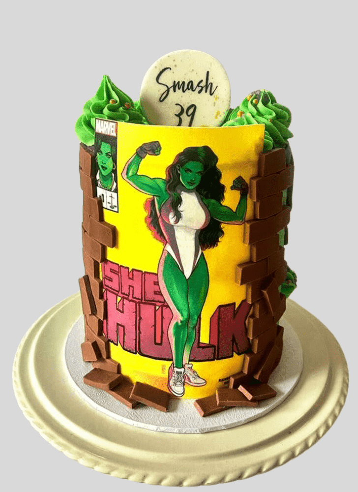 Cute She-Hulk Cake