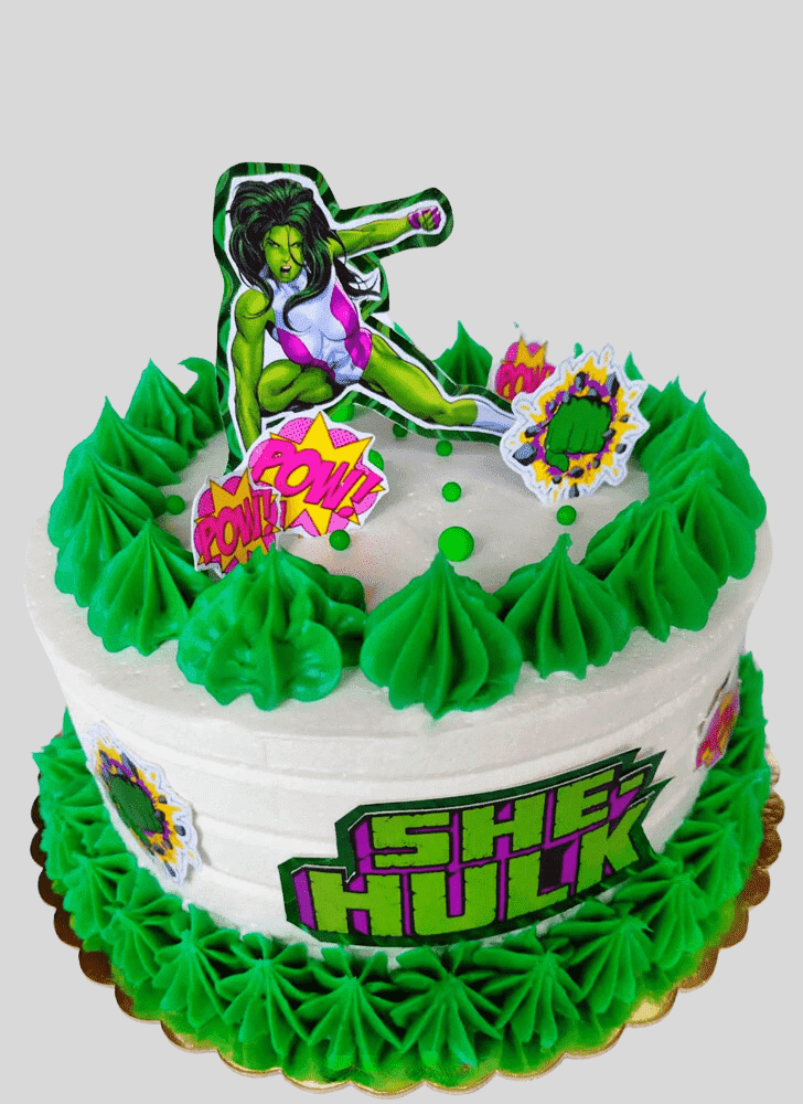 Dazzling She-Hulk Cake