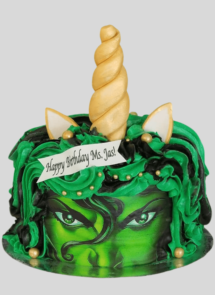 Enticing She-Hulk Cake