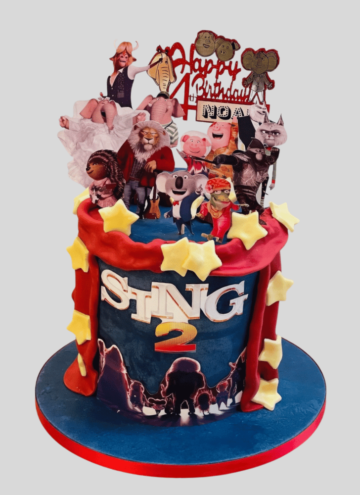 Dazzling Sing Movie Cake