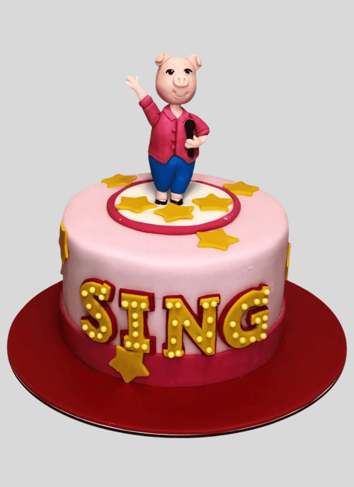 Elegant Sing Movie Cake