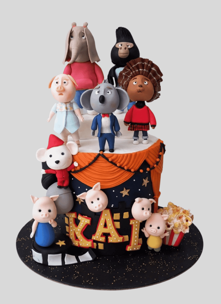 Lovely Sing Movie Cake Design