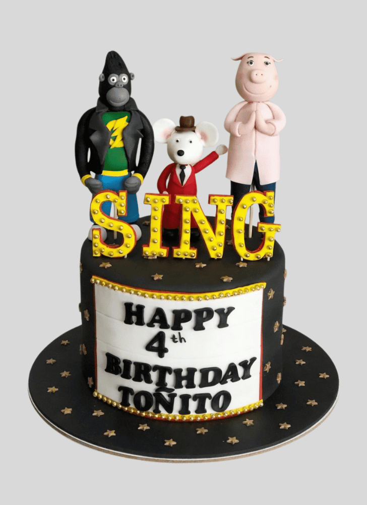 Pleasing Sing Movie Cake