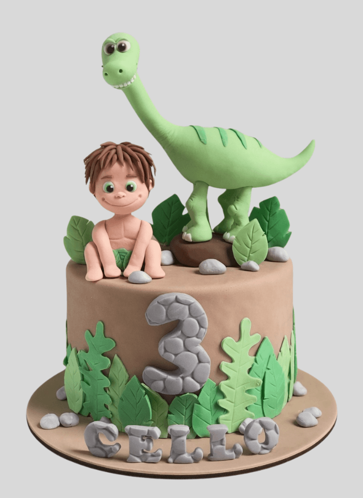 Lovely The Good Dinosaur Cake Design
