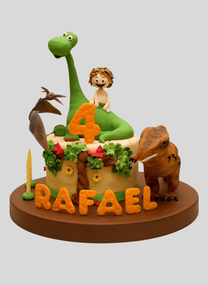 Pleasing The Good Dinosaur Cake