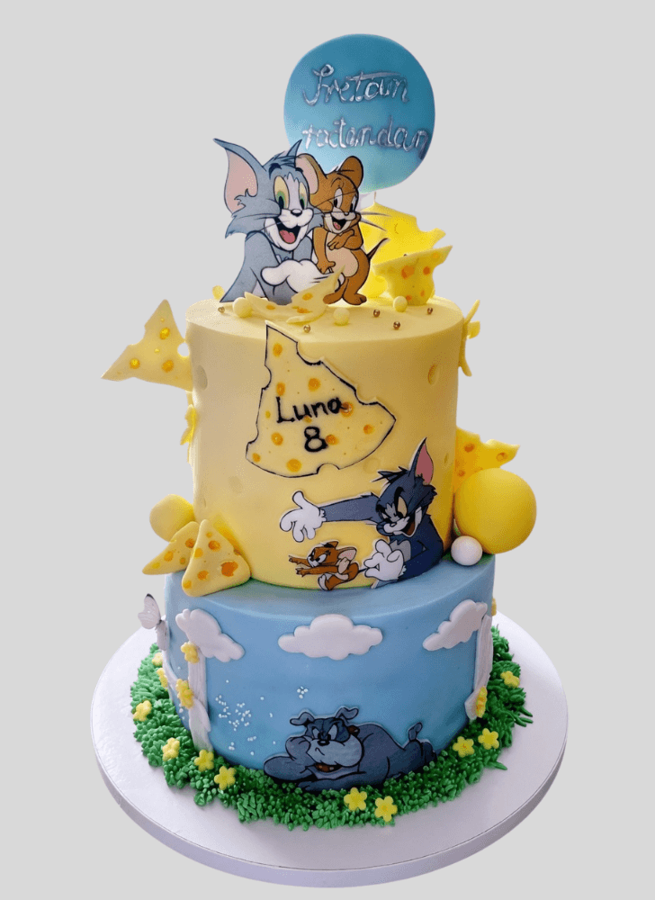Adorable Tom and Jerry Cake