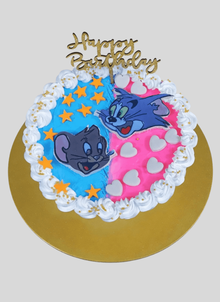 Lovely Tom and Jerry Cake Design