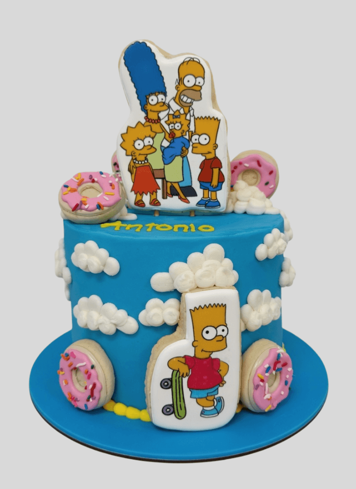 Admirable Bart Simpson Cake Design