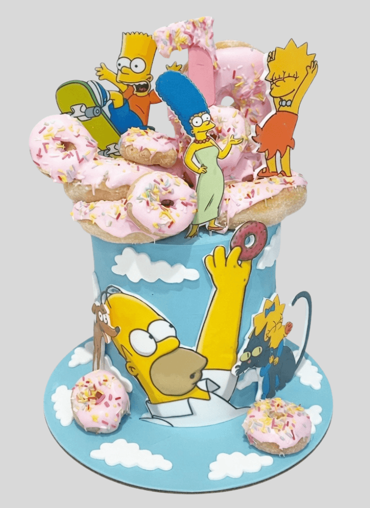 Adorable Bart Simpson Cake
