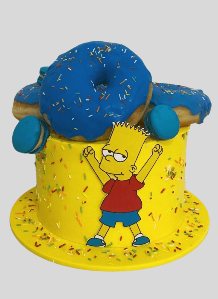 Angelic Bart Simpson Cake