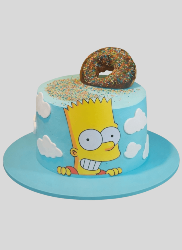 Beauteous Bart Simpson Cake