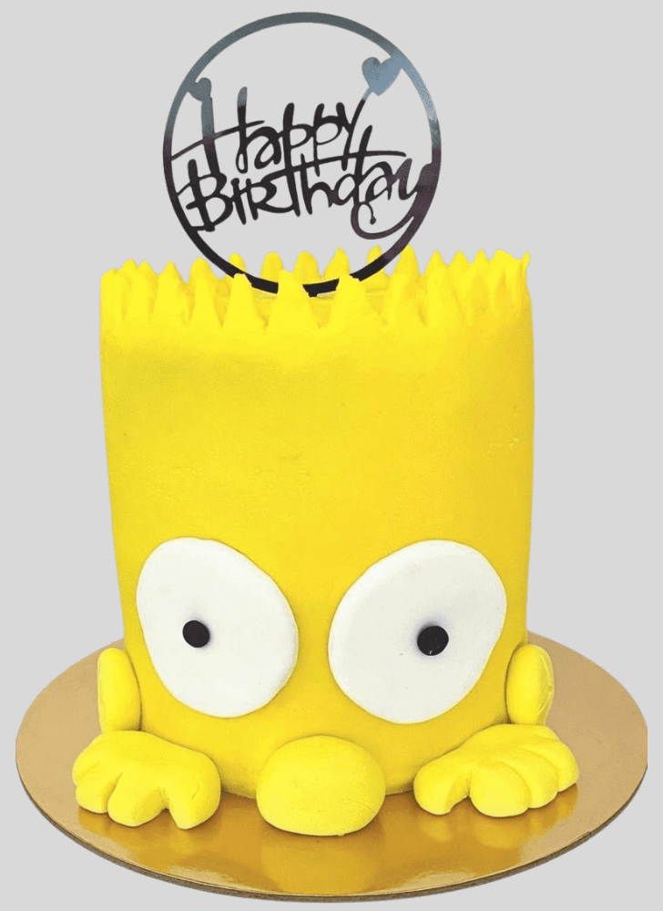 Bewitching Bart Simpson Cake