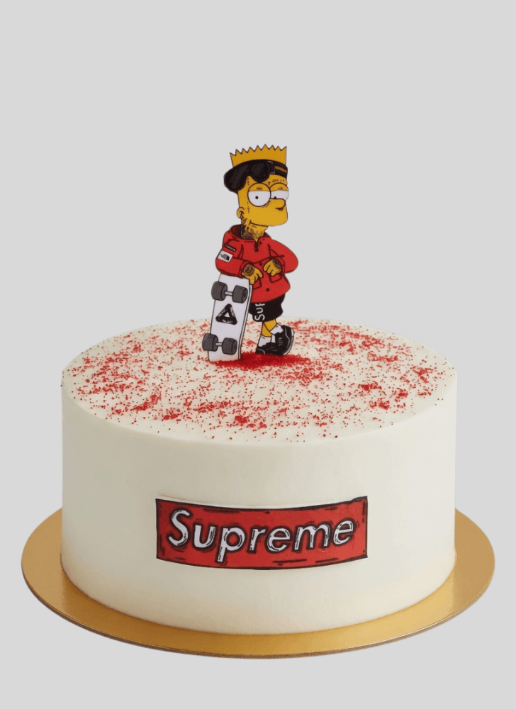 Captivating Bart Simpson Cake