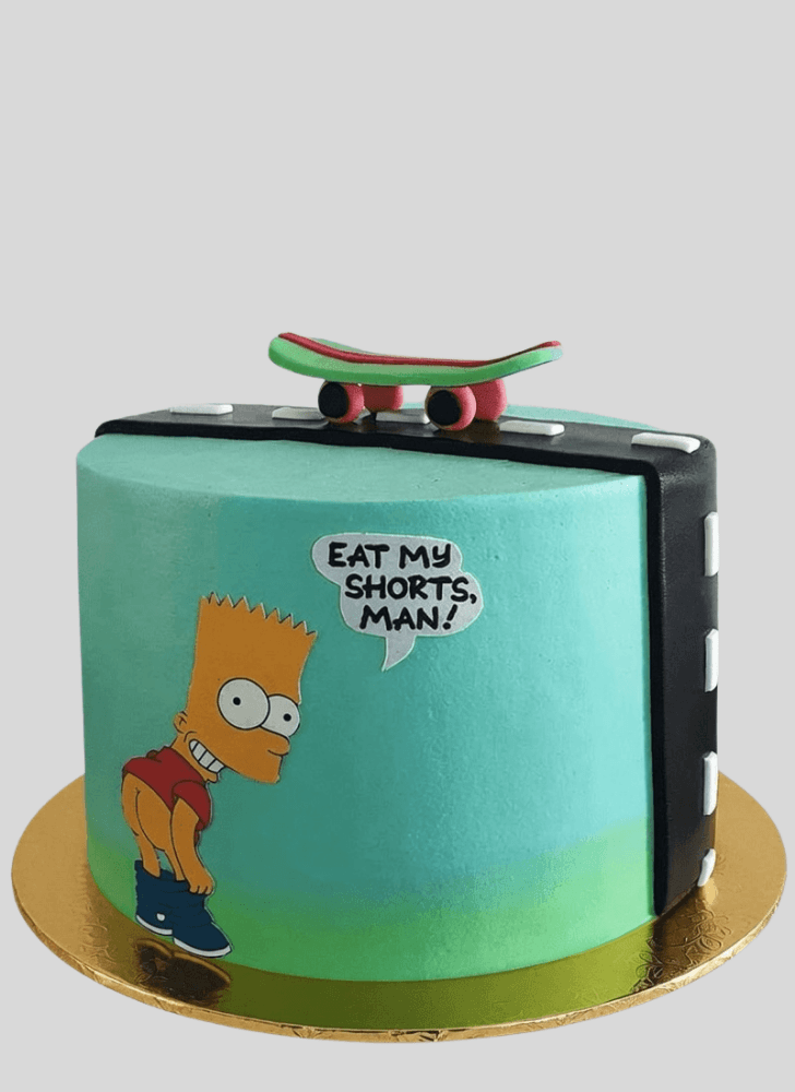 Classy Bart Simpson Cake