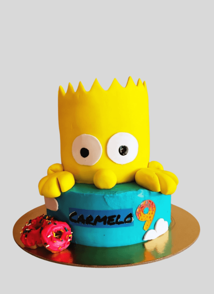 Handsome Bart Simpson Cake