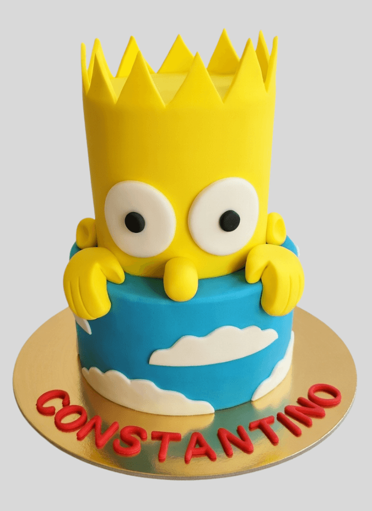 Lovely Bart Simpson Cake Design