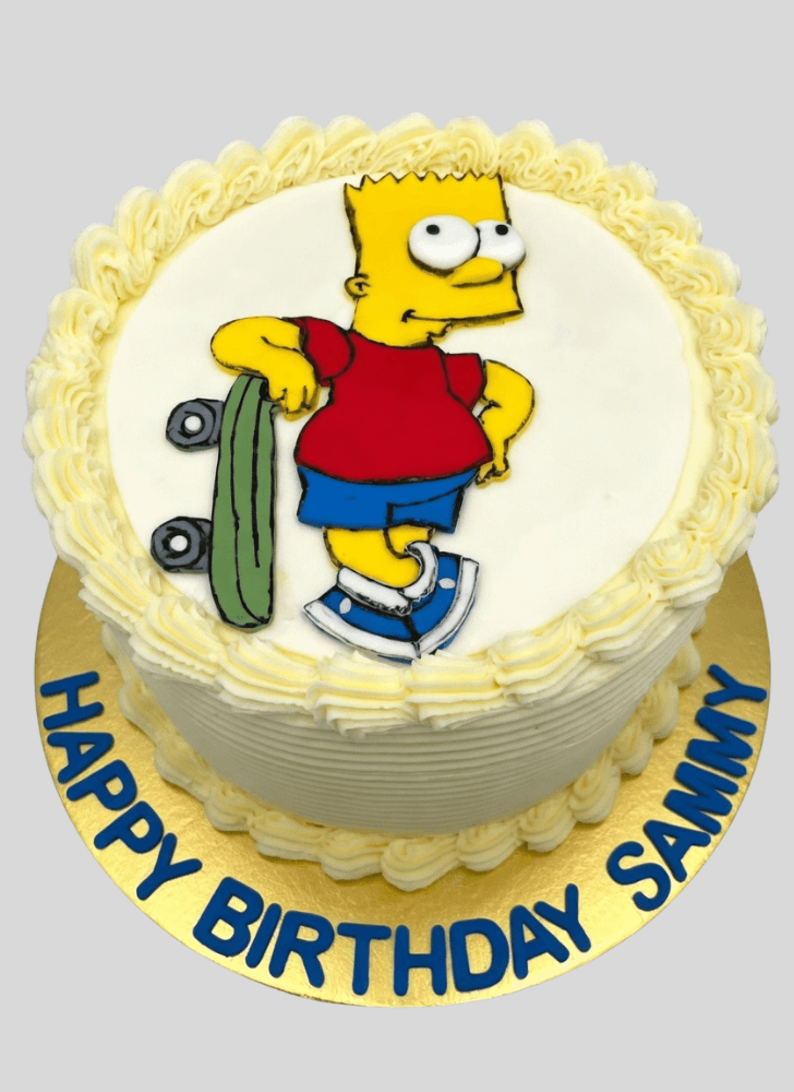 Magnetic Bart Simpson Cake