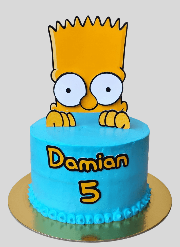 Magnificent Bart Simpson Cake