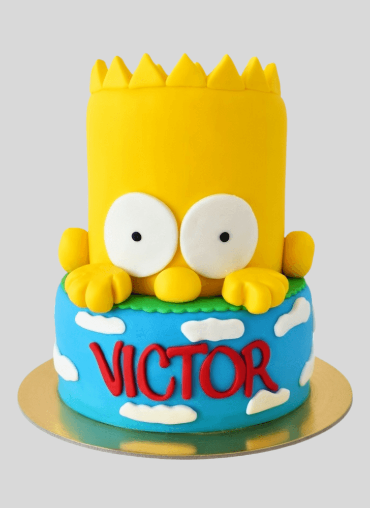 Marvelous Bart Simpson Cake