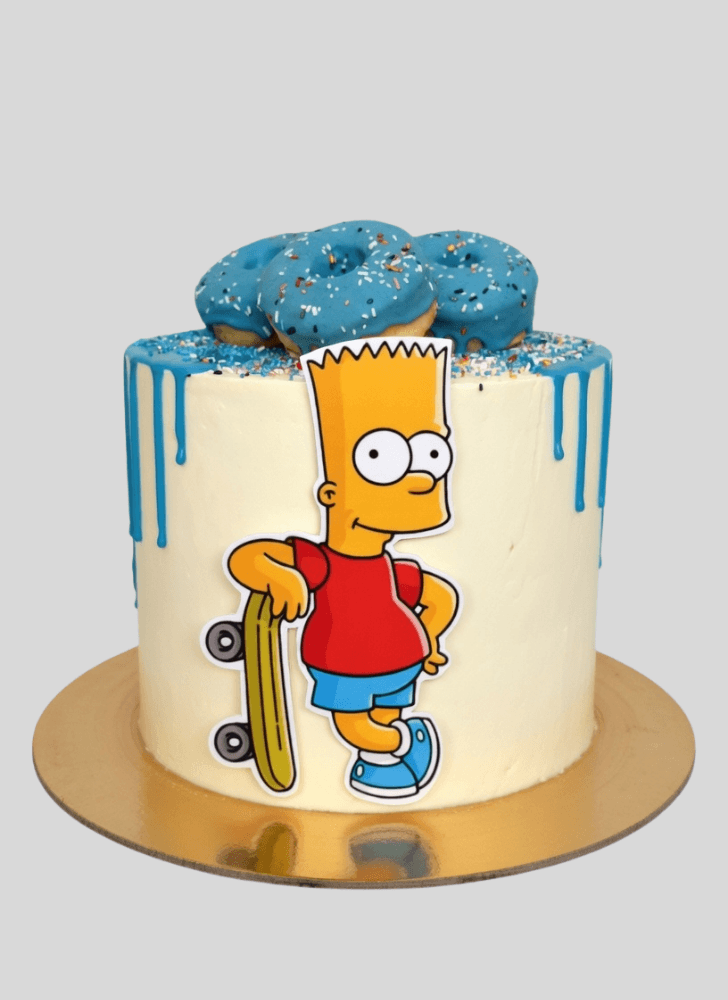 Pretty Bart Simpson Cake