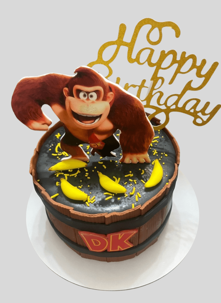 Adorable Donkey Kong Cake