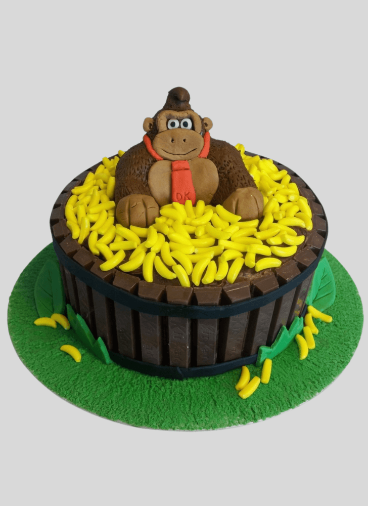 Angelic Donkey Kong Cake
