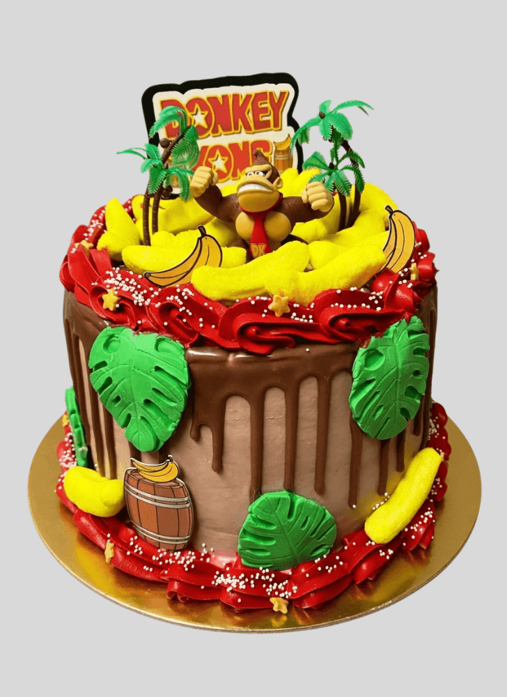 Beauteous Donkey Kong Cake