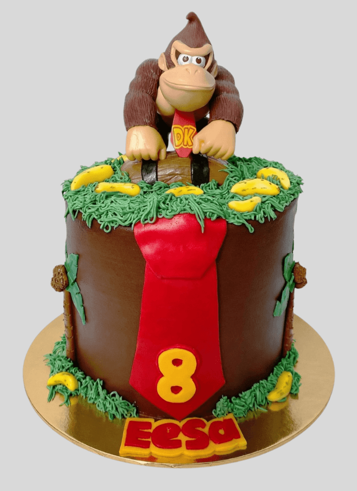Shapely Donkey Kong Cake