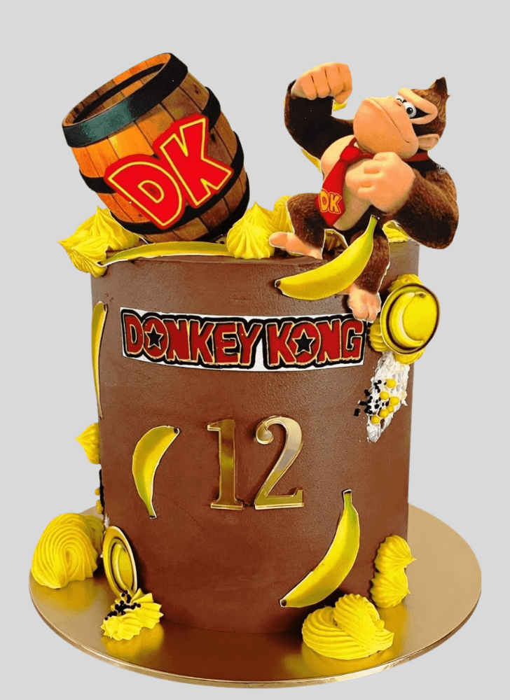 Slightly Donkey Kong Cake