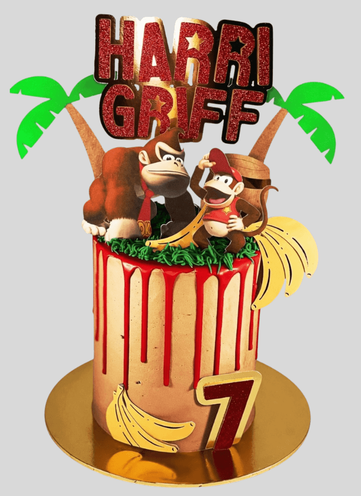 Wonderful Donkey Kong Cake Design