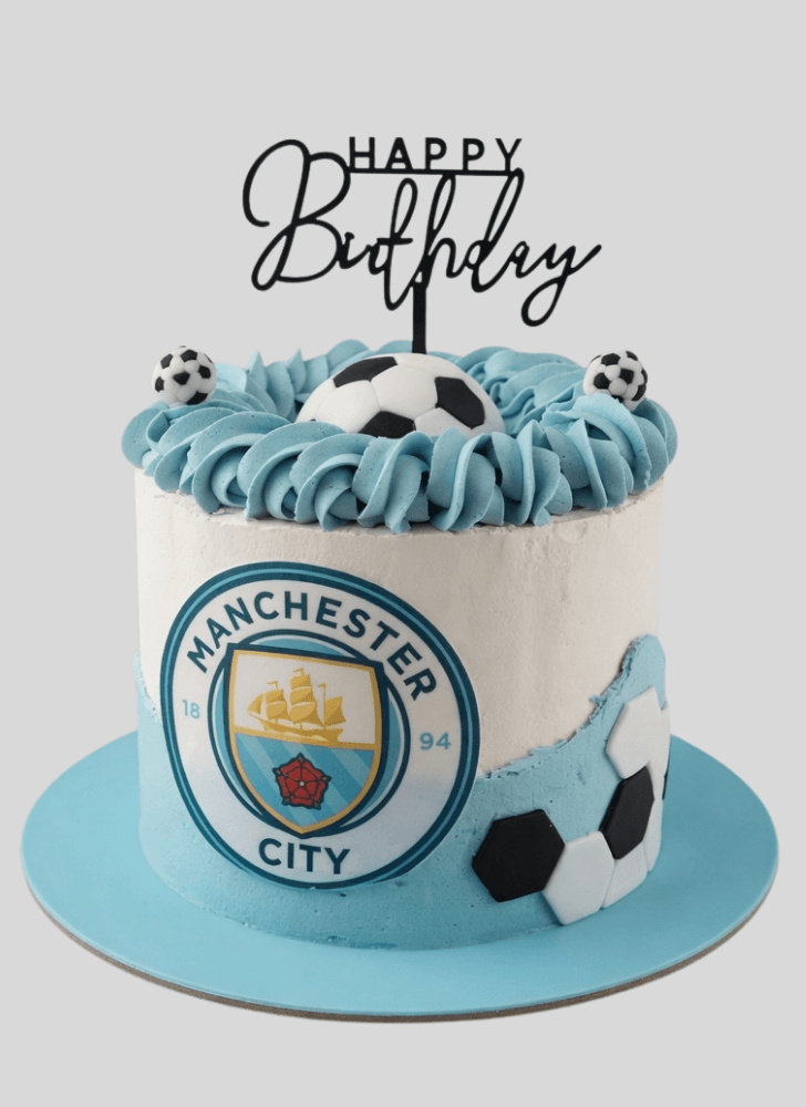 Appealing Manchester City Cake