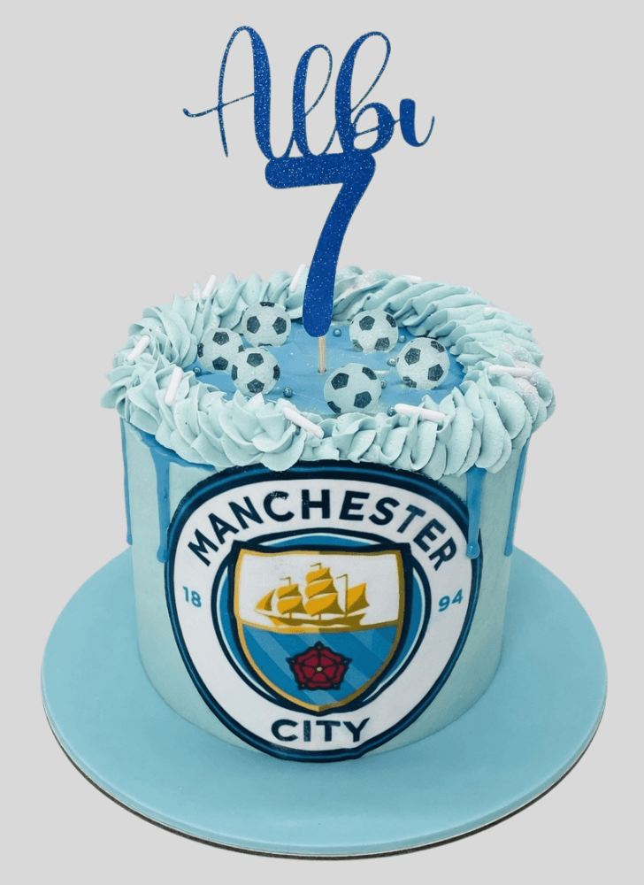 Bewitching Manchester City Cake