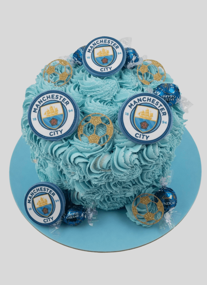 Classy Manchester City Cake