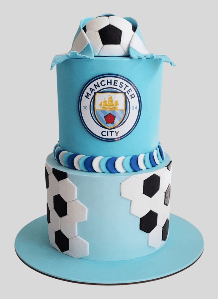 Delightful Manchester City Cake