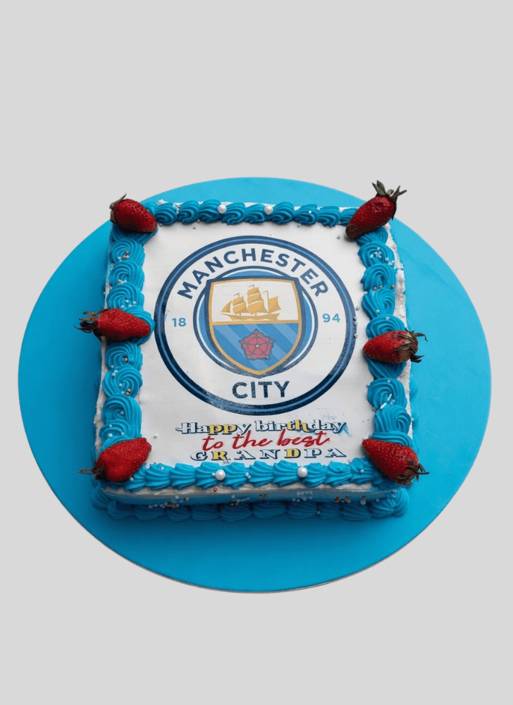 Enthralling Manchester City Cake