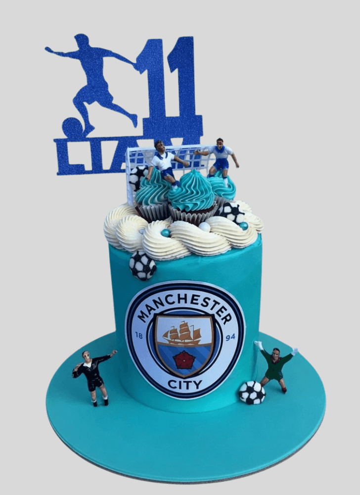 Enticing Manchester City Cake
