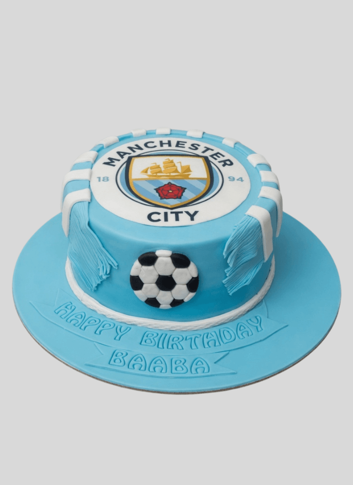 Pretty Manchester City Cake