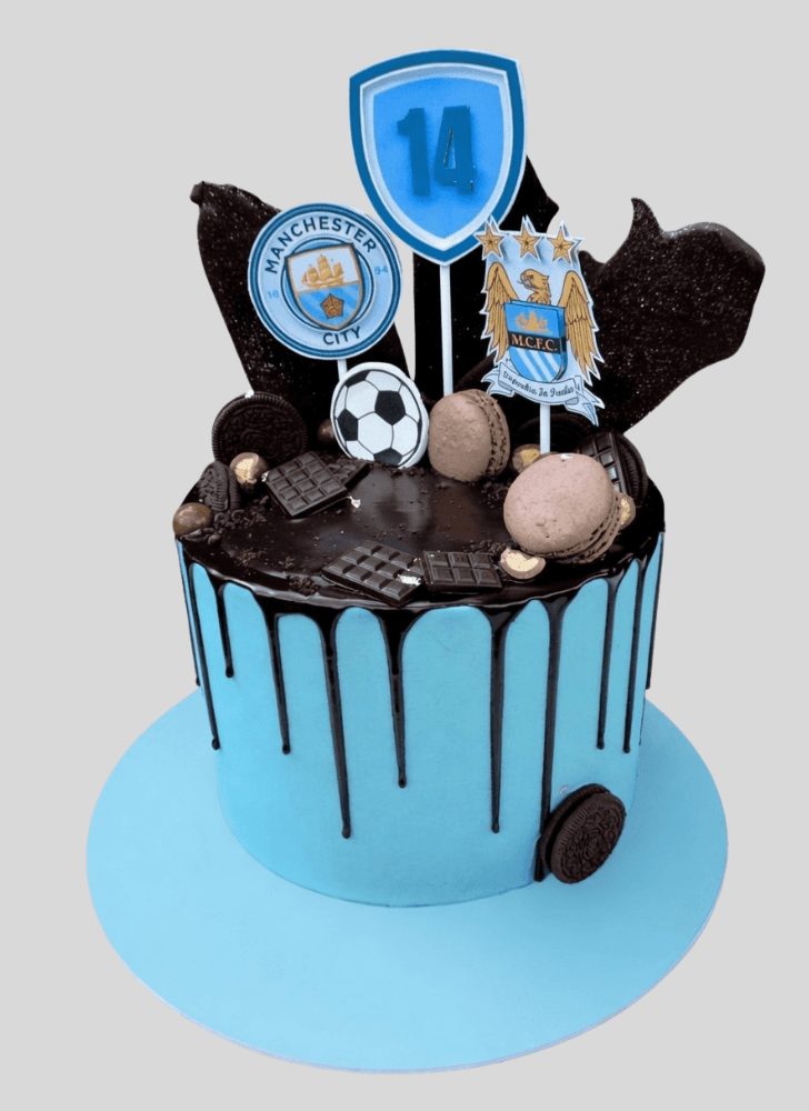 Wonderful Manchester City Cake Design