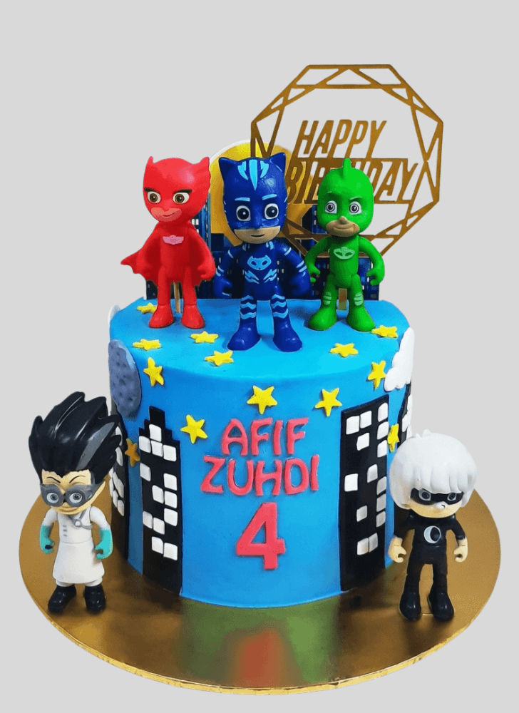 Elegant PJ Masks Cake