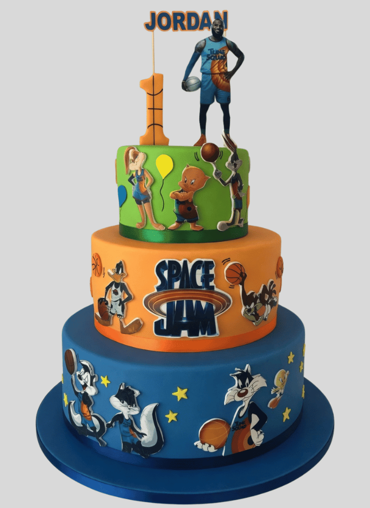 Pleasing Space Jam Cake
