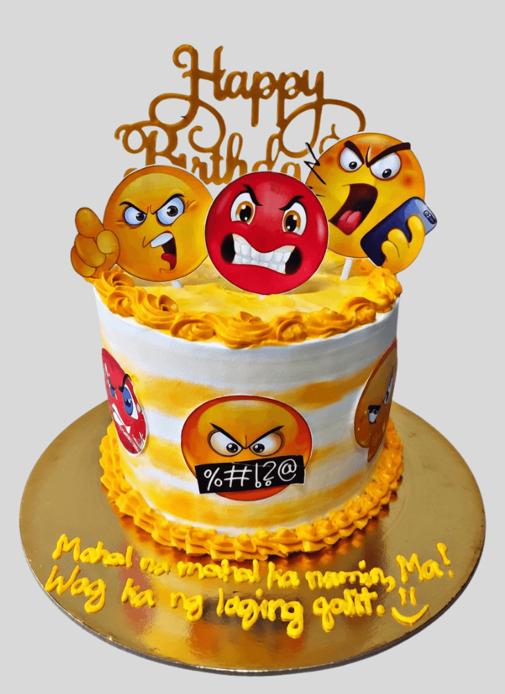 Beauteous Angry Cake